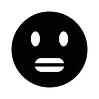 Scared emoji icon design, ready to use vector