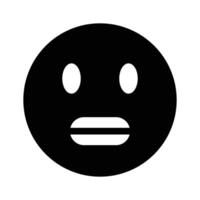 Scared emoji icon design, ready to use vector