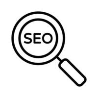 seo mejoramiento icono diseño, Listo para prima utilizar vector