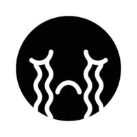 Get this amazing crying emoji design, customizable vector