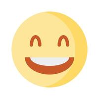 An editable icon of laughing emoji, easy to use and download vector