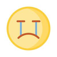 Get this amazing crying emoji design, customizable vector