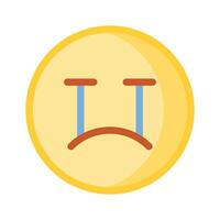 Get this amazing crying emoji design, customizable vector