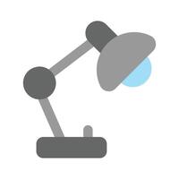 bien diseñado icono de escritorio lámpara, personalizable vector