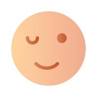 Check out this beautiful winking emoji design vector