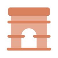 Get hold of this amazing icon of fireplace, home warmer place vector