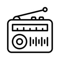 obtener sostener esta hermosa icono de radio, antiguo radiodifusión dispositivo vector