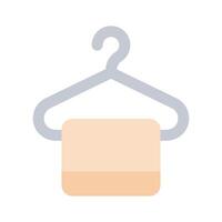 Get your hands on this hanging towel icon design, of cleaning towel vector