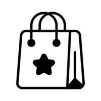 compras bolso icono diseño, Listo para prima utilizar vector