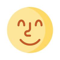 Grab this carefully crafted icon of happy emoji, ready for premium use vector