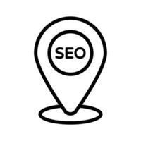 Seo location design isolated on white background vector