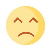Get this amazing icon of frustrated emoji, premium vector