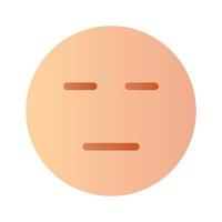 Expressionless, neutral emoji icon design, ready to use vector