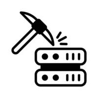 Creative icon of data mining, easy to use and download vector