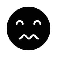 confuso emoji diseño, Listo a utilizar vector