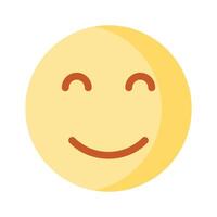 Calm face emoji icon, proud, cool expressions design vector