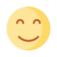 Calm face emoji icon, proud, cool expressions design vector