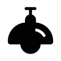 un bien diseñado icono de lámpara, icono de techo bulbo en editable estilo vector