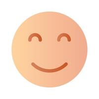 Calm face emoji icon, proud, cool expressions design vector