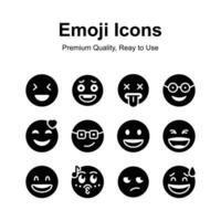 Get this amazing emoji icons set, ready to use and download vector