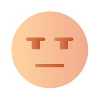 aburrido cara expresión, icono de aburrido emojis, prima vector