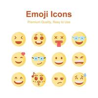 Get this amazing emoji icons set, ready to use and download vector