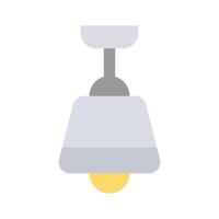 un bien diseñado icono de piso lámpara, icono de techo bulbo en editable estilo vector
