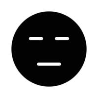 Expressionless, neutral emoji icon design, ready to use vector