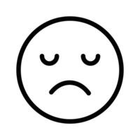 Get your hands on perfectly designed sad emoji icon, customizable vector