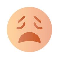 Get this amazing crying emoji design, customizable vector