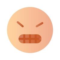 Have a look at this amazing icon of angry emoji, premium vector