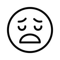 Unique and premium of tired emoji, editable icon vector