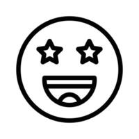 Get this creative excitement emoji in modern style vector