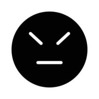 Emoticons face with straight mouth line and closed eyes icon vector