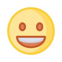 An editable icon of laughing emoji, easy to use and download vector