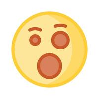 Oh My God expression emoji design, editable vector