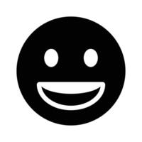 An editable icon of laughing emoji, easy to use and download vector