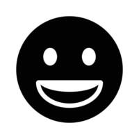 An editable icon of laughing emoji, easy to use and download vector