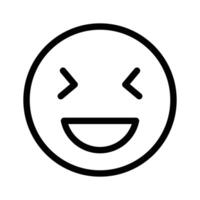 Creative of happy face emoji in modern style vector