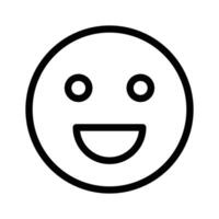 Creative of happy face emoji in modern style vector