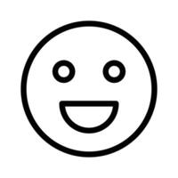 Creative of happy face emoji in modern style vector