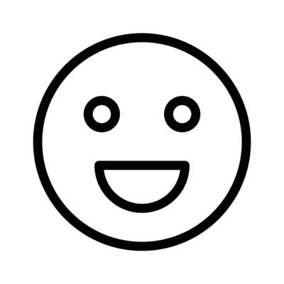 Creative of happy face emoji in modern style