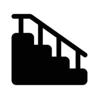 hermosamente diseñado de moda icono de escaleras, hogar escalera vector