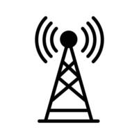 A broadband network antenna icon design, premium vector