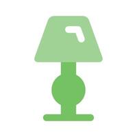 un bien diseñado icono de mesa lámpara, icono de casa en editable estilo vector