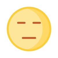 Expressionless, neutral emoji icon design, ready to use vector