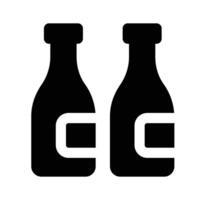 icono de Leche botellas en moderno diseño estilo, Listo para prima utilizar vector