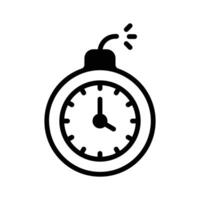 Deadline, timebomb, limited time offer icon design vector