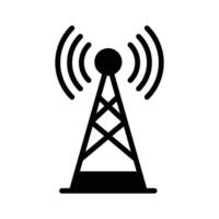 A broadband network antenna icon design, premium vector