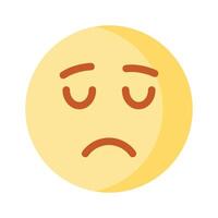 Get your hands on perfectly designed sad emoji icon, customizable vector